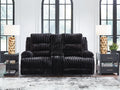 Rhine Falls Onyx DBL REC PWR Loveseat w/Console