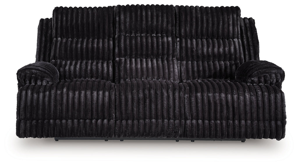 Rhine Falls Onyx Power Reclining Sofa and Loveseat