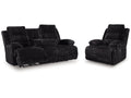 Rhine Falls Onyx Power Reclining Sofa and Power Recliner