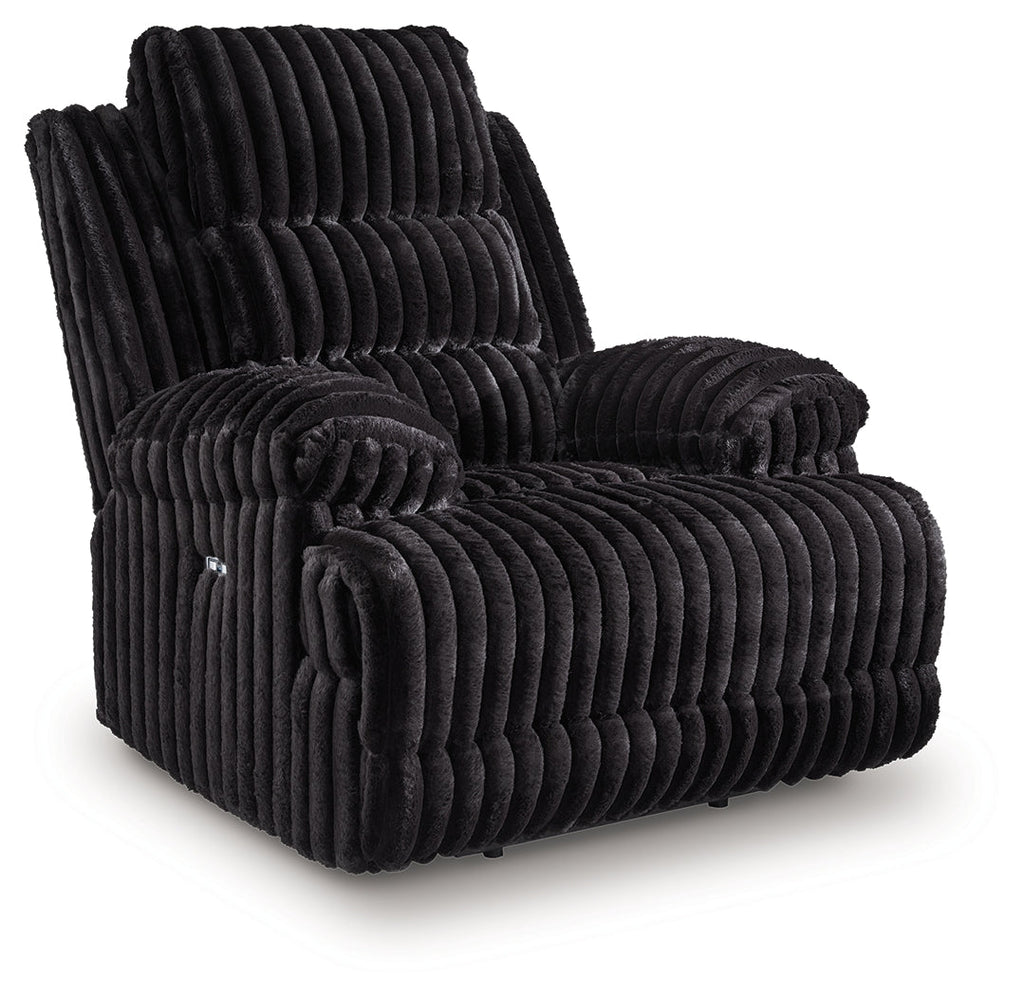Rhine Falls Onyx Power Reclining Sofa and Power Recliner