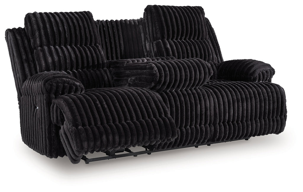 Rhine Falls Onyx Power Reclining Sofa and Power Recliner