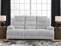 Rhines Falls Alloy REC PWR Sofa w/Drop Down Table