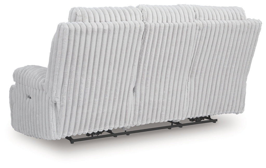 Rhines Falls Alloy REC PWR Sofa w/Drop Down Table