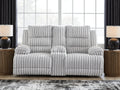 Rhines Falls Alloy Reclining Power Loveseat w/Console