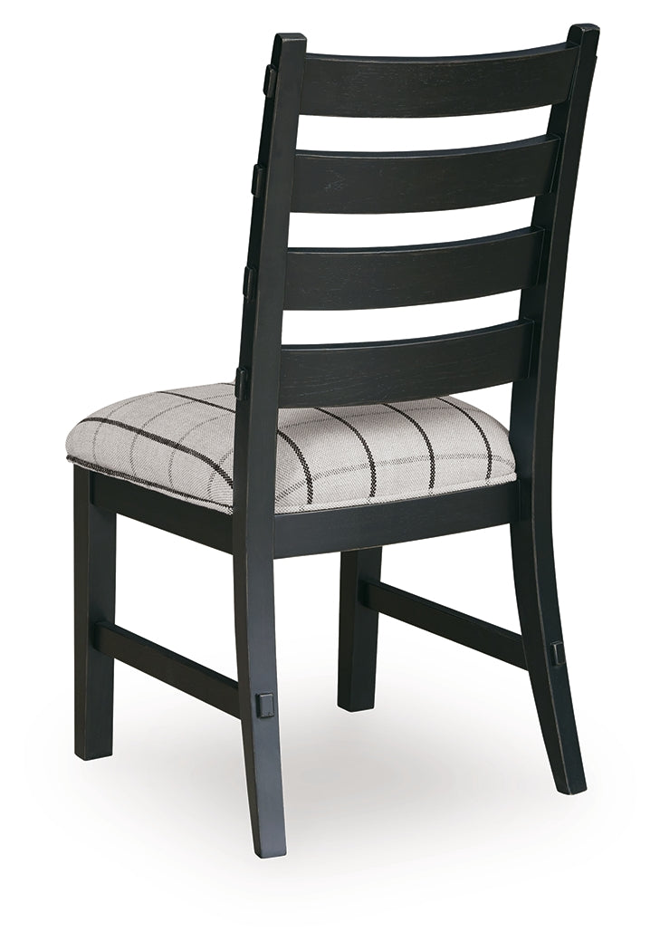 Ridgester Beige/Black Dining Chair (Set of 2)