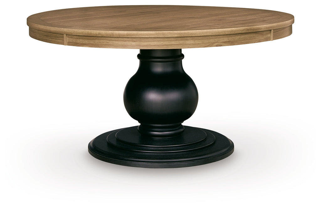 Ridgester Light Brown/Black Dining Table