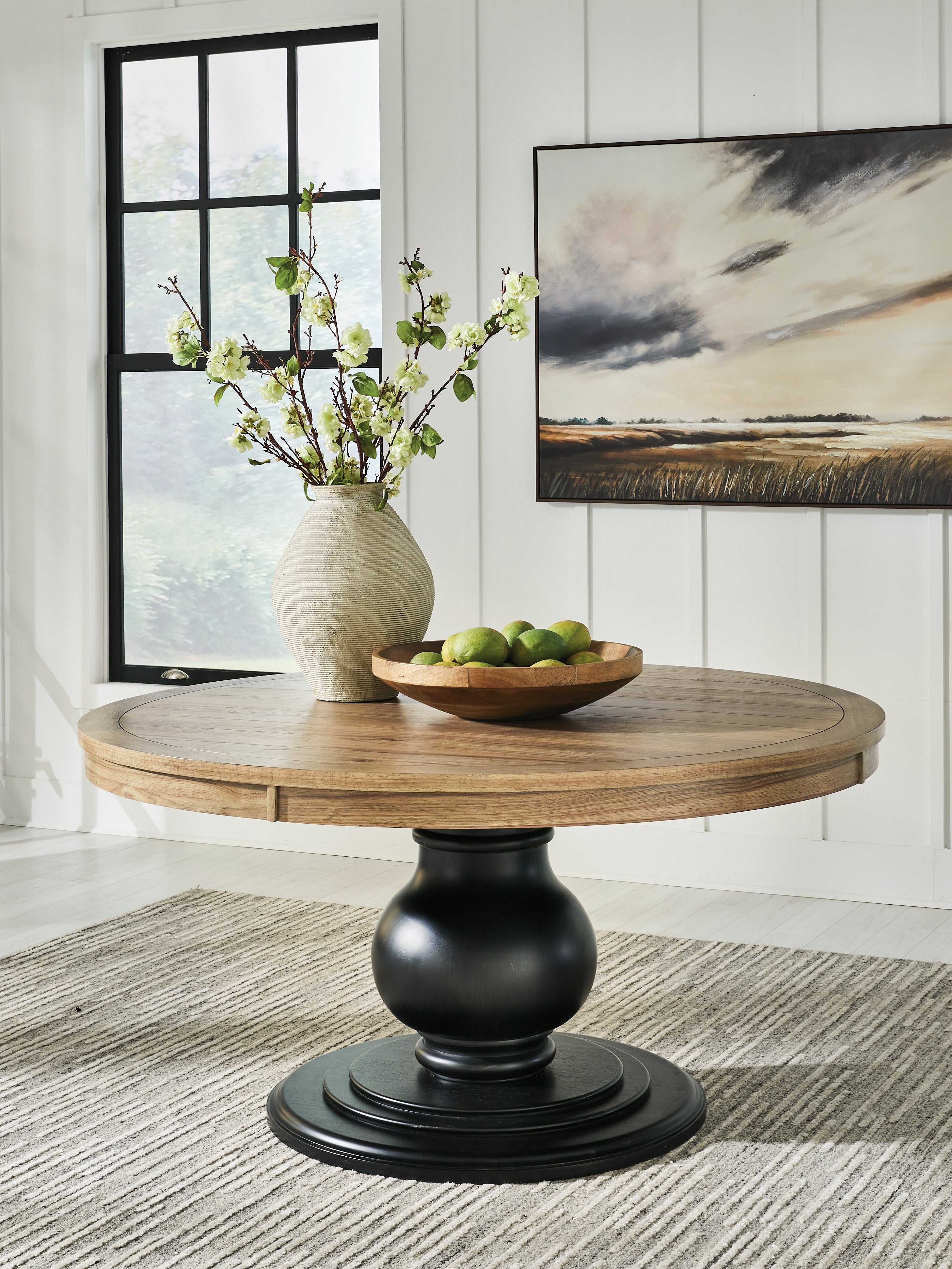 Ridgester Light Brown/Black Dining Table