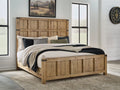 Ridgester Light Brown California King Panel Bed