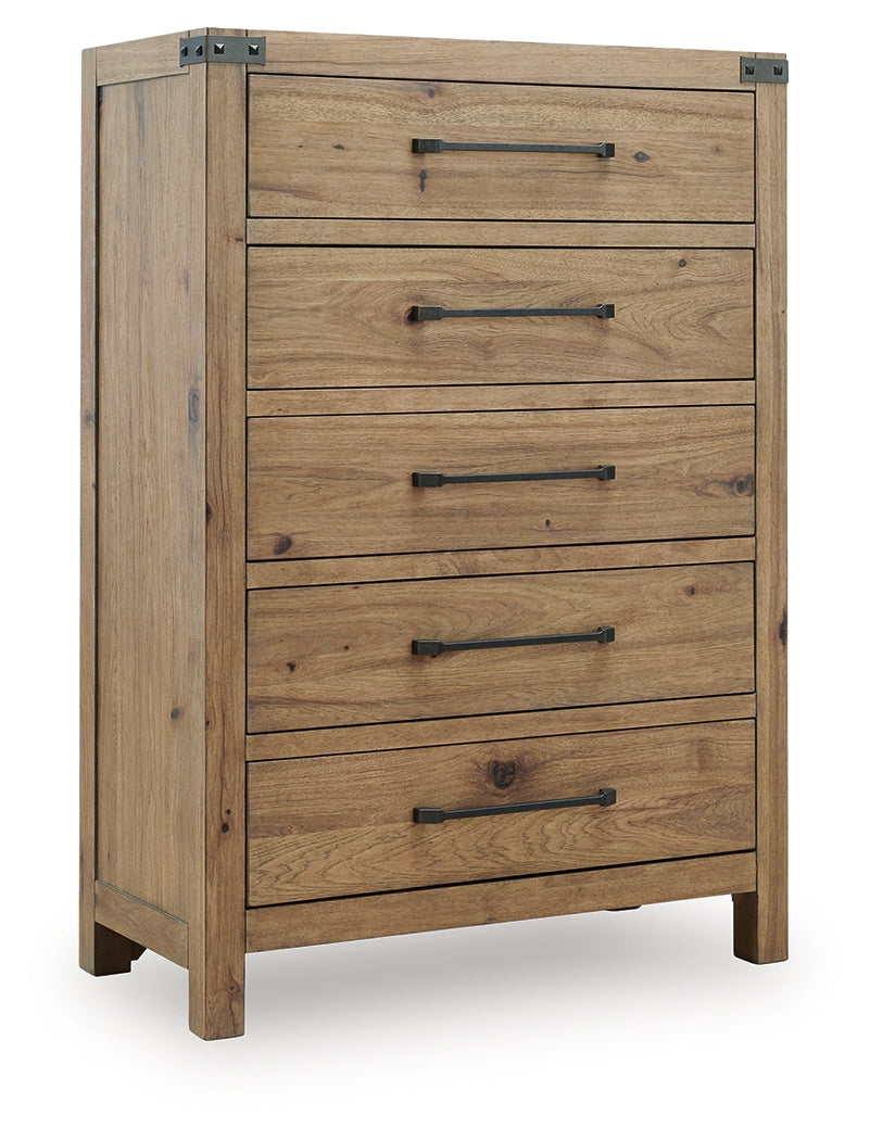 Ridgester Light Brown Chest of Drawers
