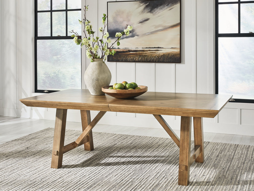 Ridgester Light Brown Dining Extension Table