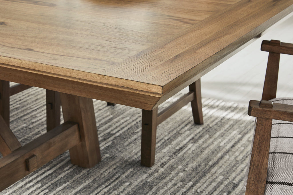Ridgester Light Brown Dining Extension Table