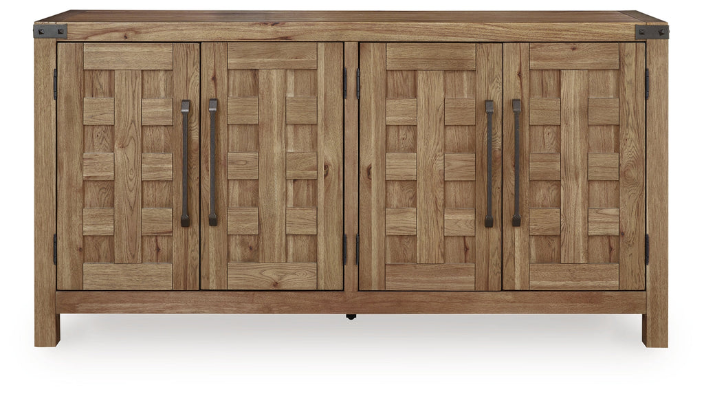 Ridgester Light Brown Dining Server