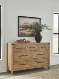 Ridgester Light Brown Dresser