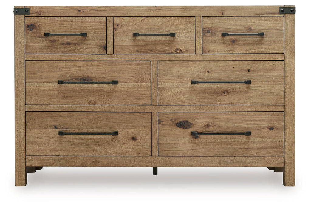 Ridgester Light Brown Dresser