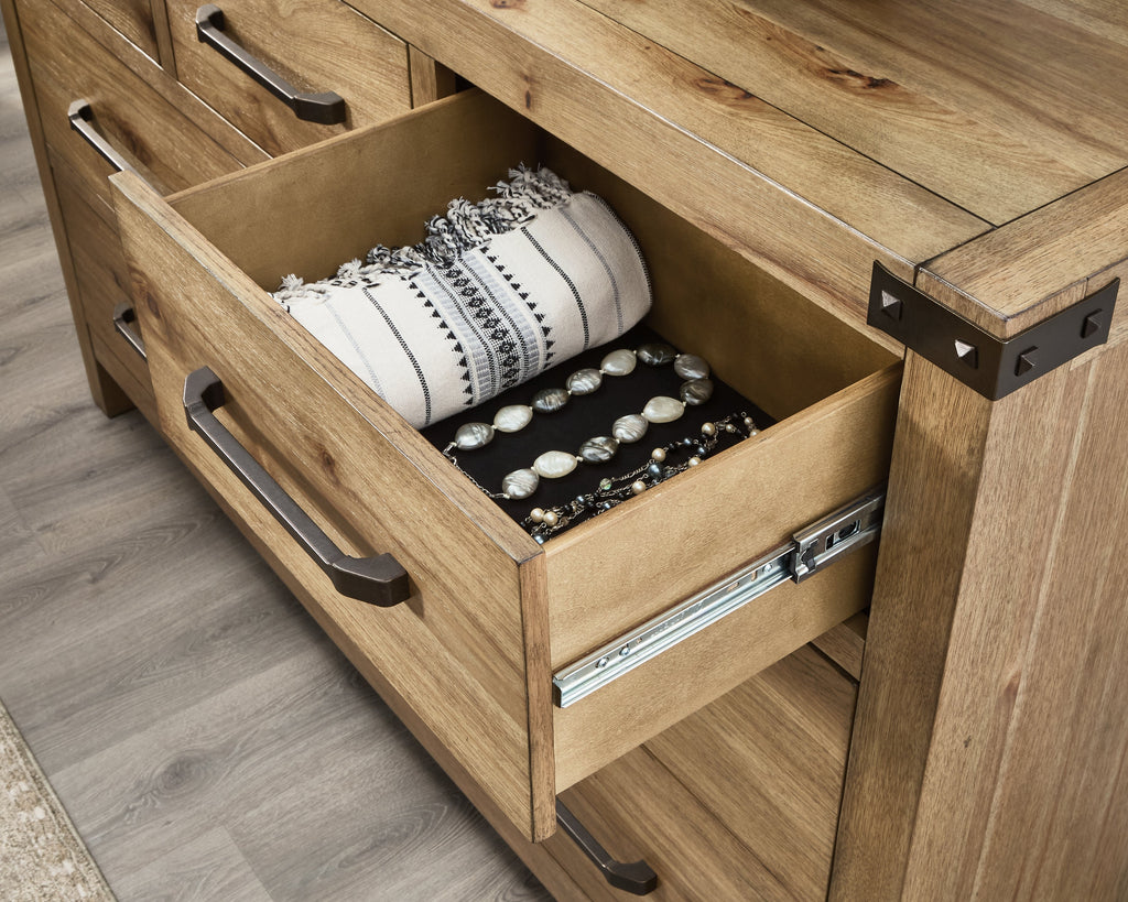 Ridgester Light Brown Dresser