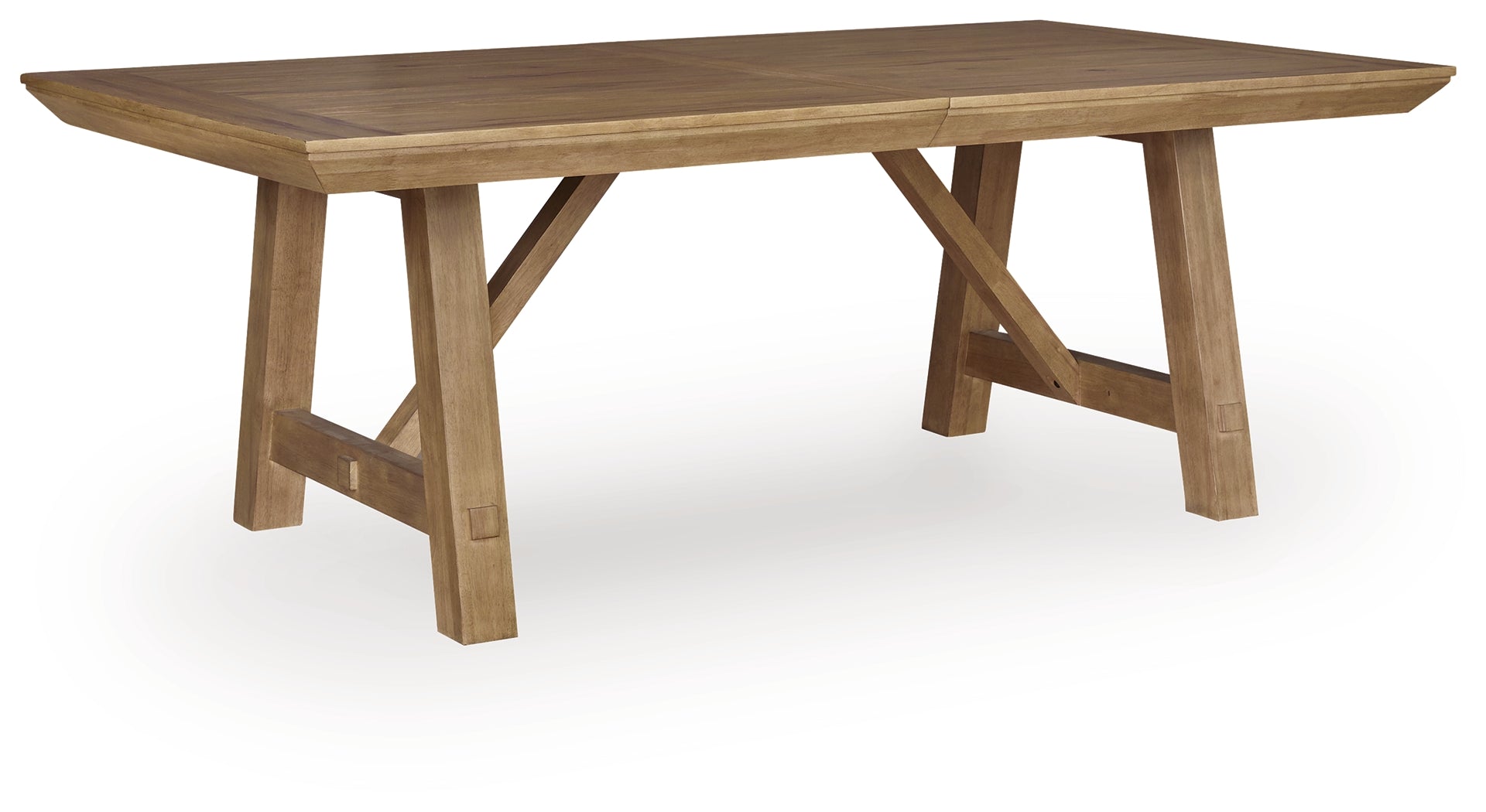 Ridgester Light Extension Dining Table, 2 Arm Chairs and 4 Side Chairs, Brown