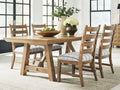 Ridgester Light Brown Extension Dining Table and 4 Chairs