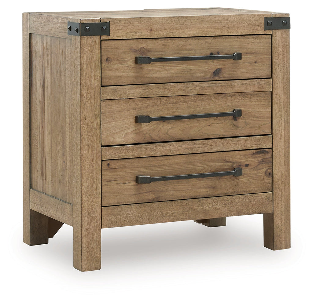 Ridgester Light Brown Nightstand