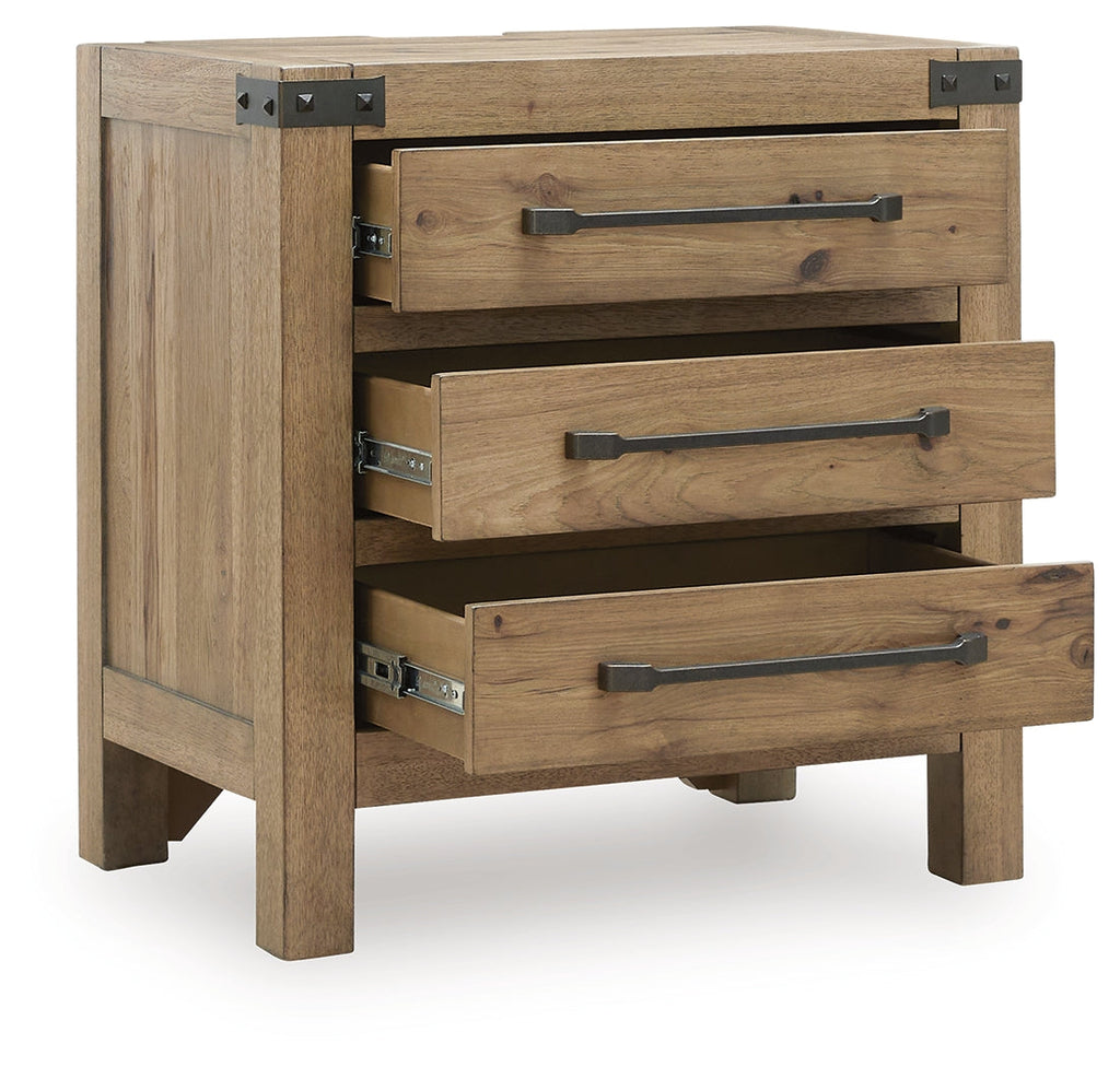 Ridgester Light Brown Nightstand