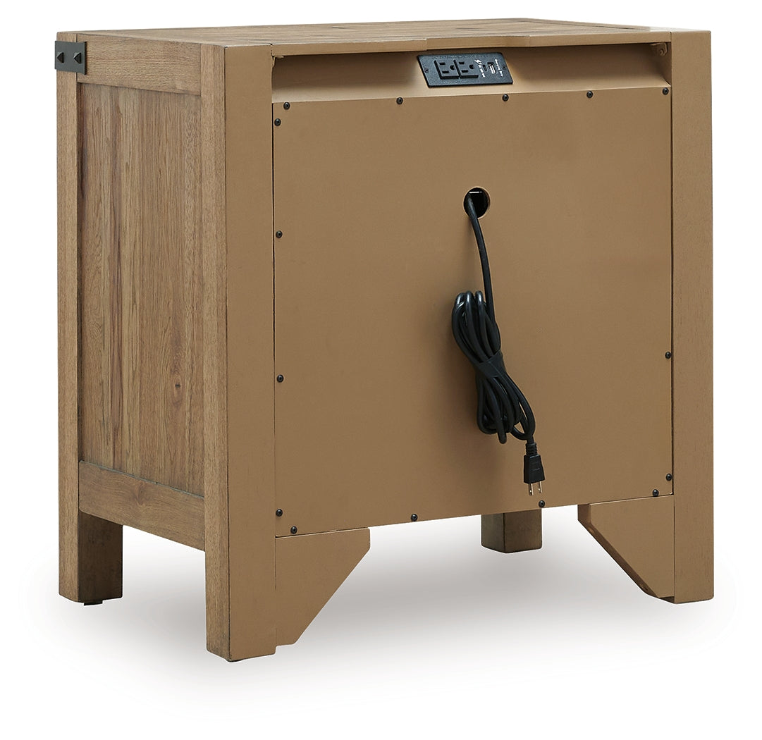 Ridgester Light Brown Nightstand