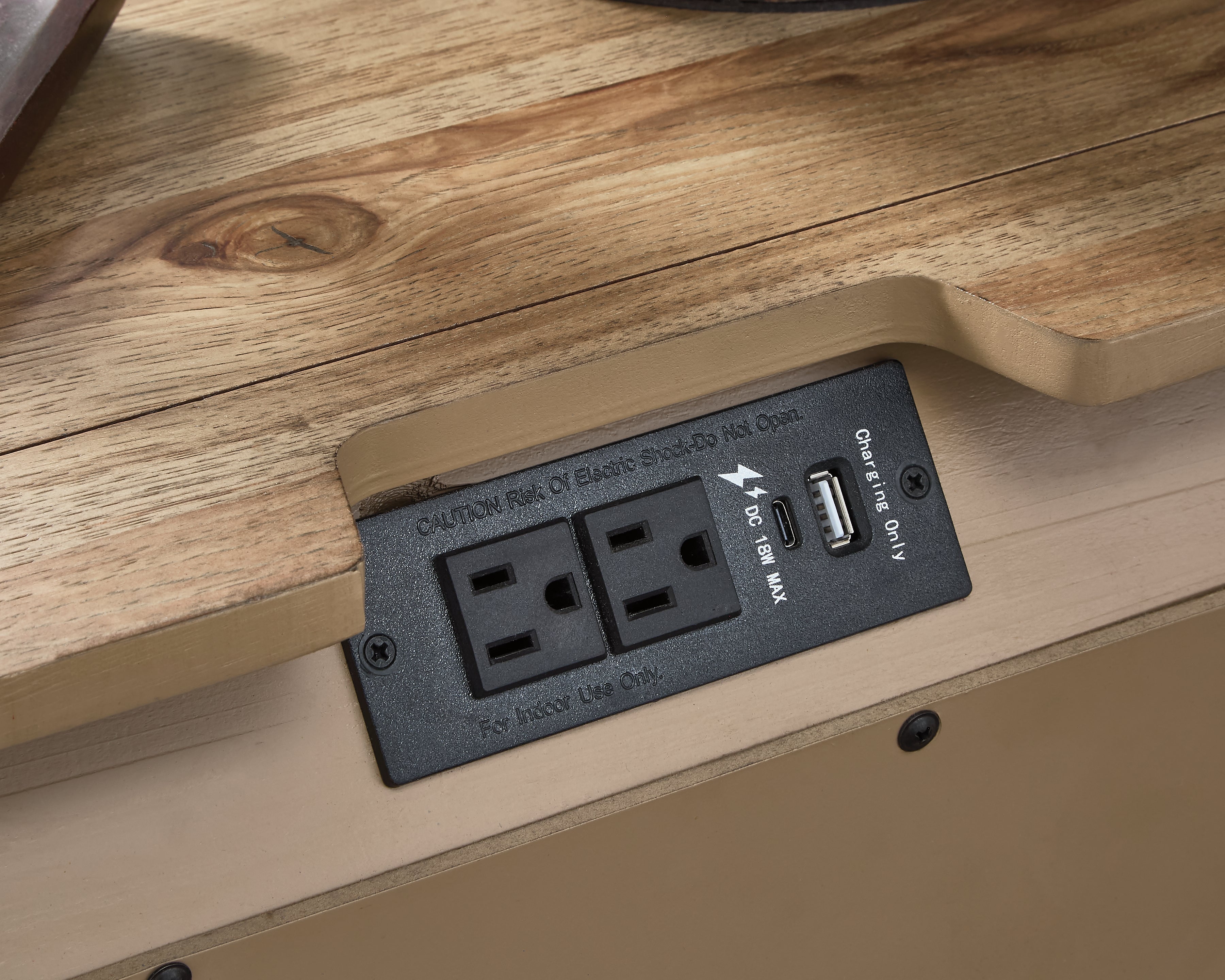 Ridgester Light Brown Nightstand