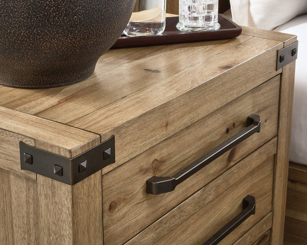 Ridgester Light Brown Nightstand