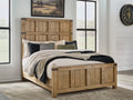Ridgester Light Brown Queen Panel Bed