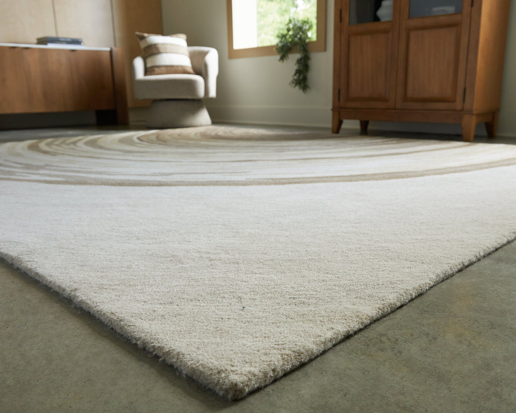 Rizwana Ivory/Brown/Gray Large Rug