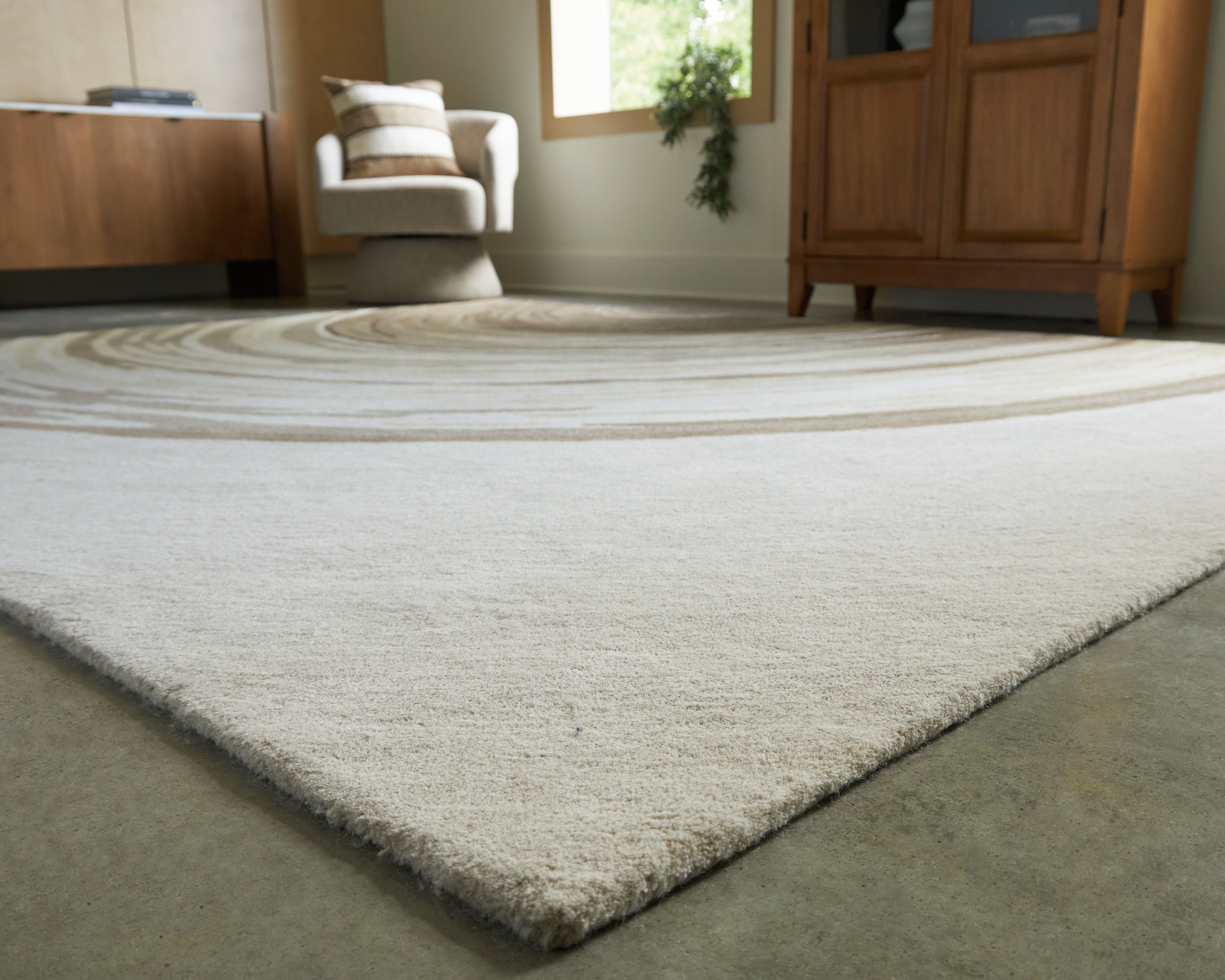 Rizwana Ivory/Brown/Gray Large Rug