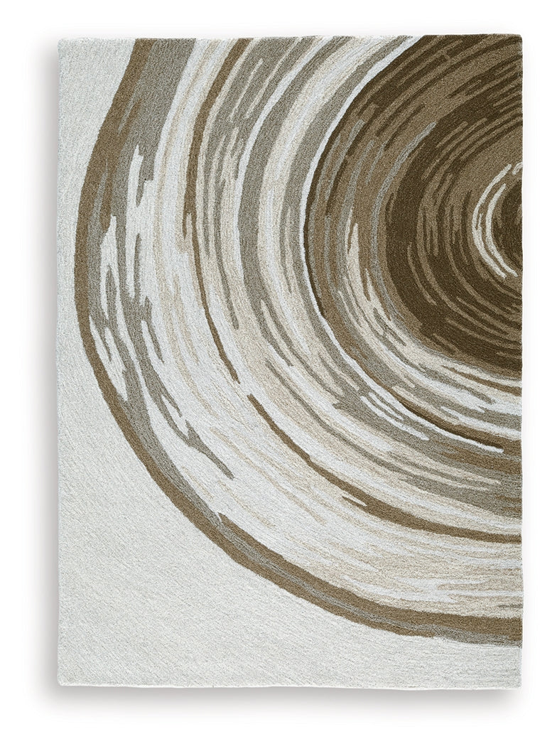 Rizwana Ivory/Brown/Gray Medium Rug