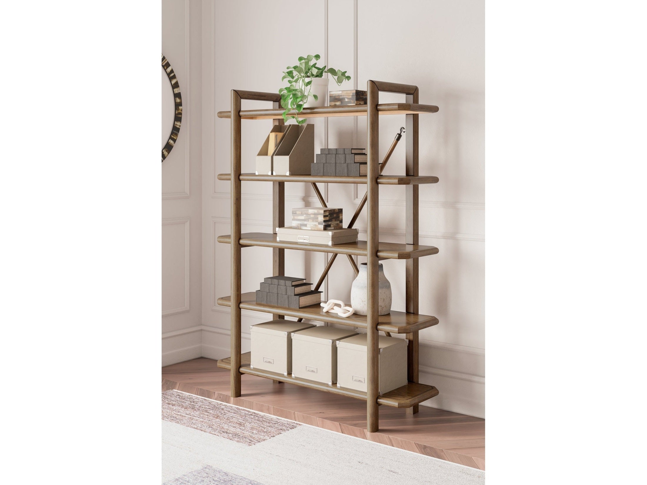 Roanhowe Brown 71" Bookcase