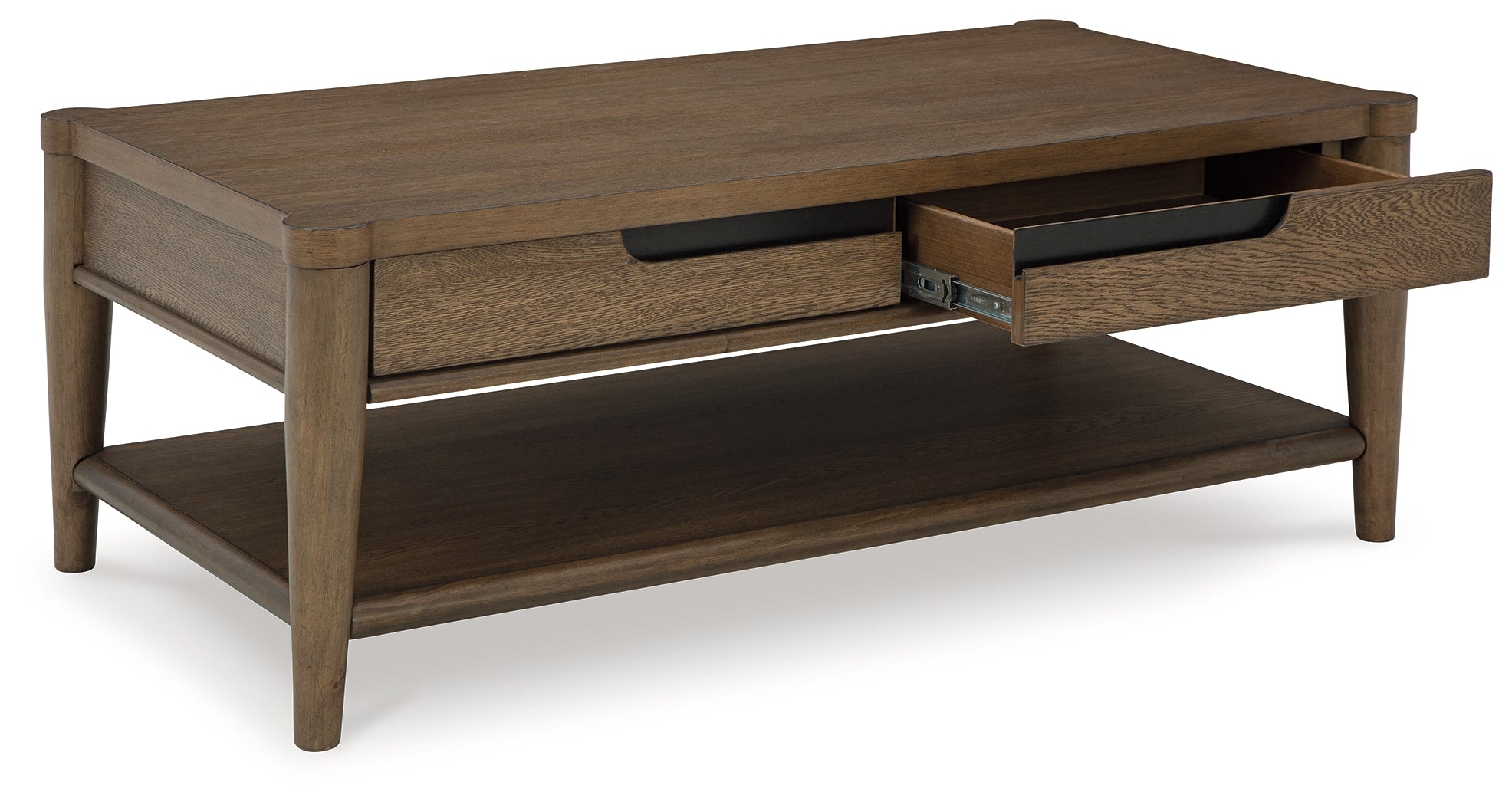 Roanhowe Brown Coffee Table and 2 End Tables