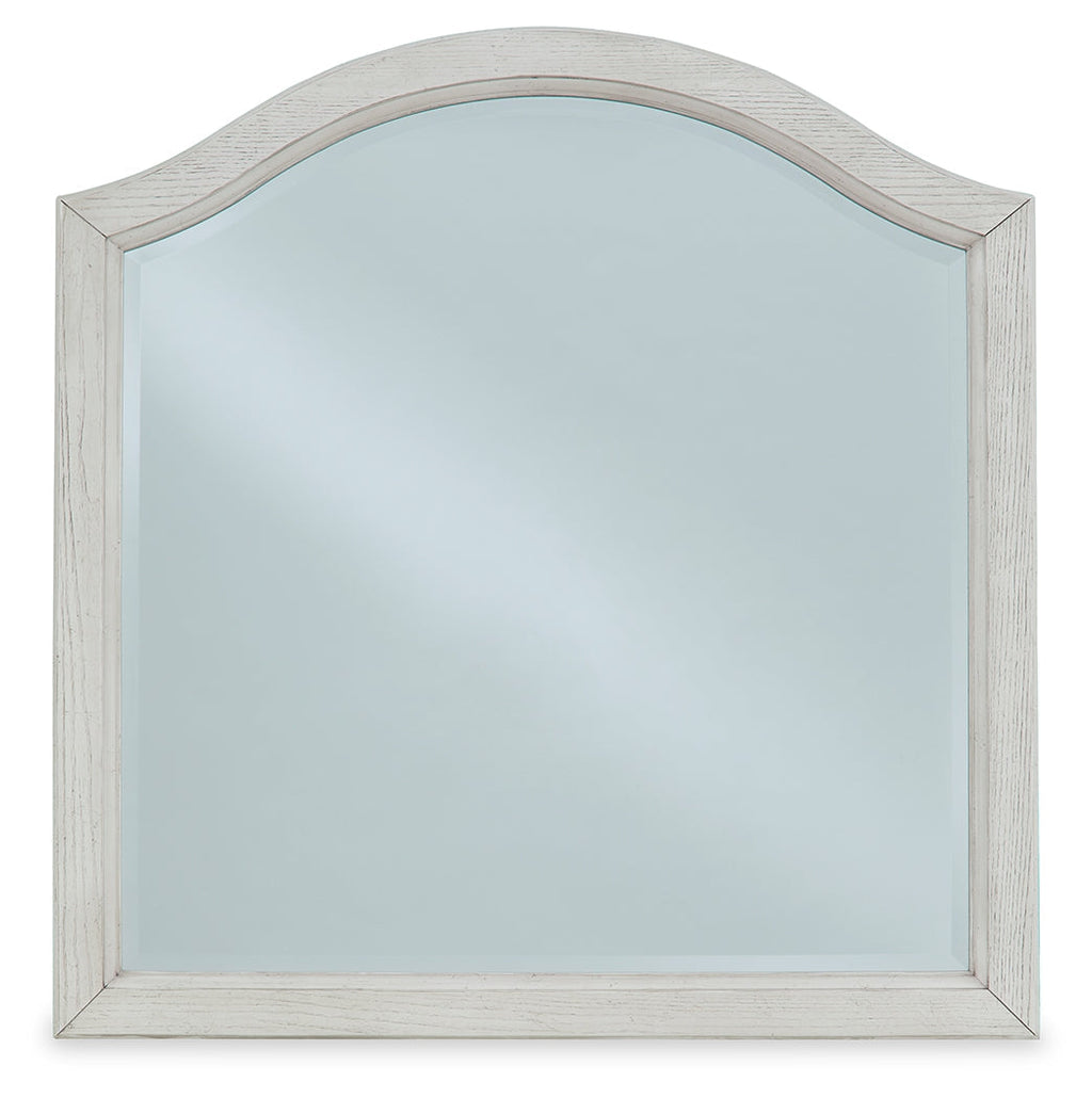 Robbinsdale Antique White 34" Bedroom Mirror