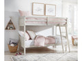 Robbinsdale Antique White Bunk Bedroom Set with Mattresses