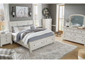 Robbinsdale Antique White Cal. King Sleigh Storage Bedroom Sets