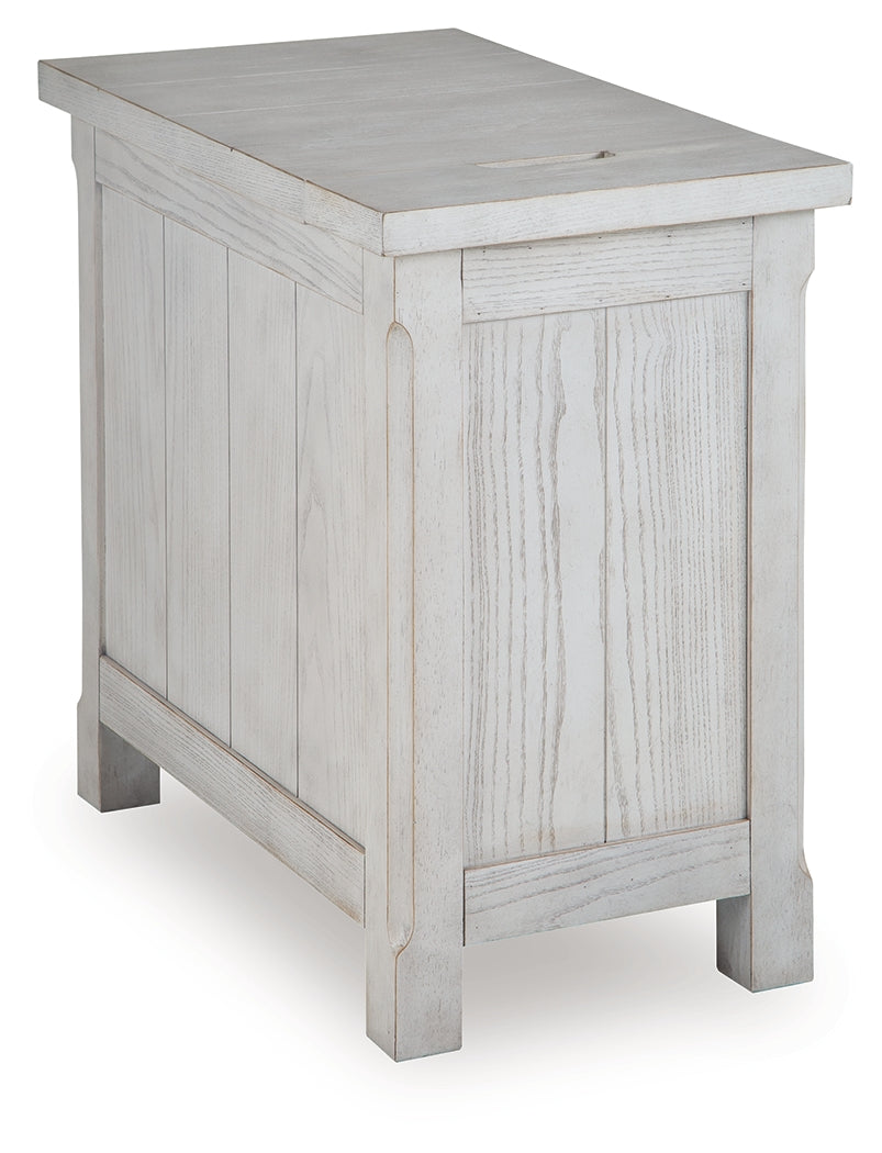 Robbinsdale Antique White Chairside End Table