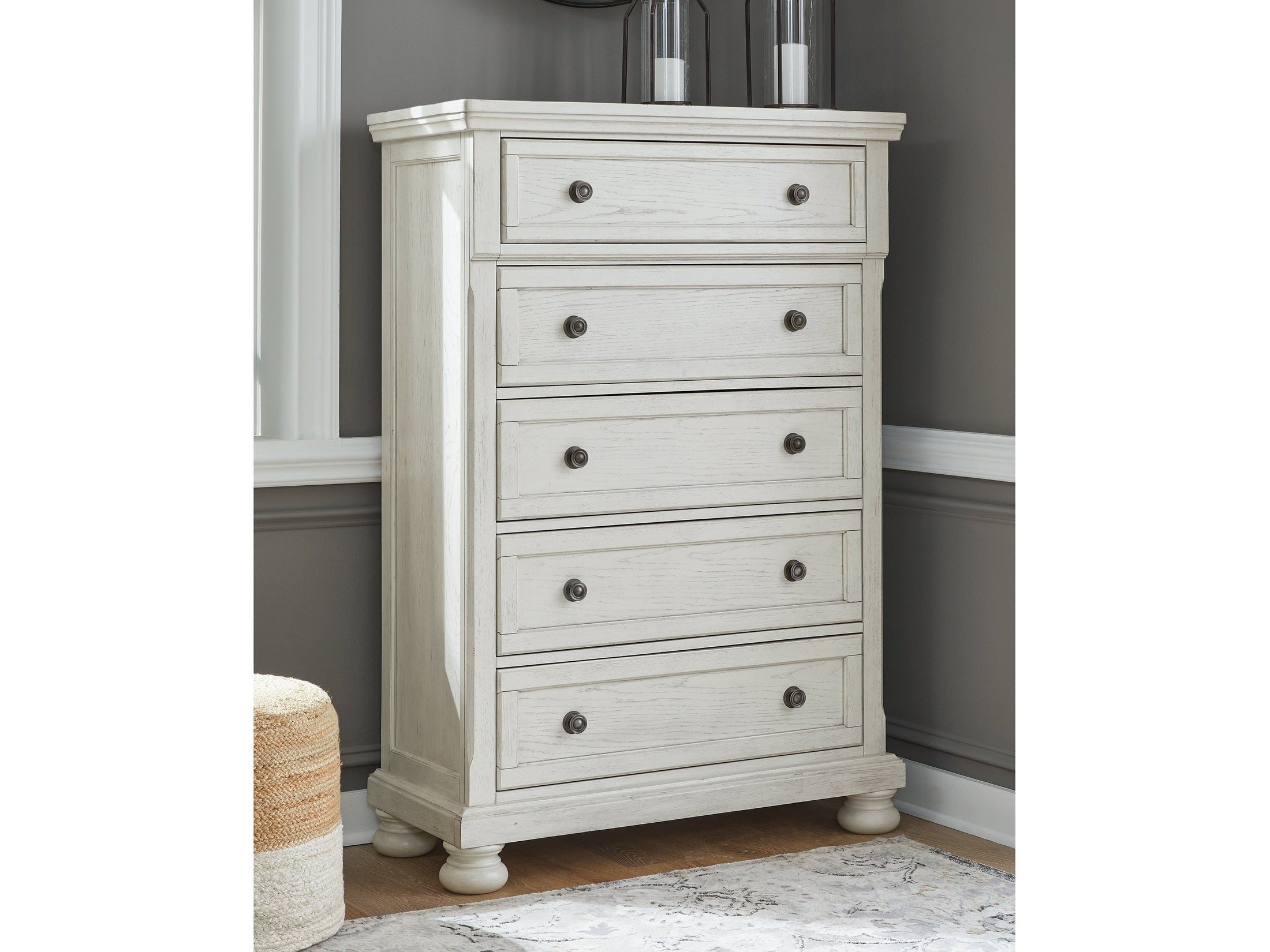 Robbinsdale Antique White Chest