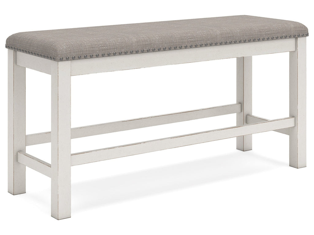 Robbinsdale Antique White Counter Height 49" Dining Bench