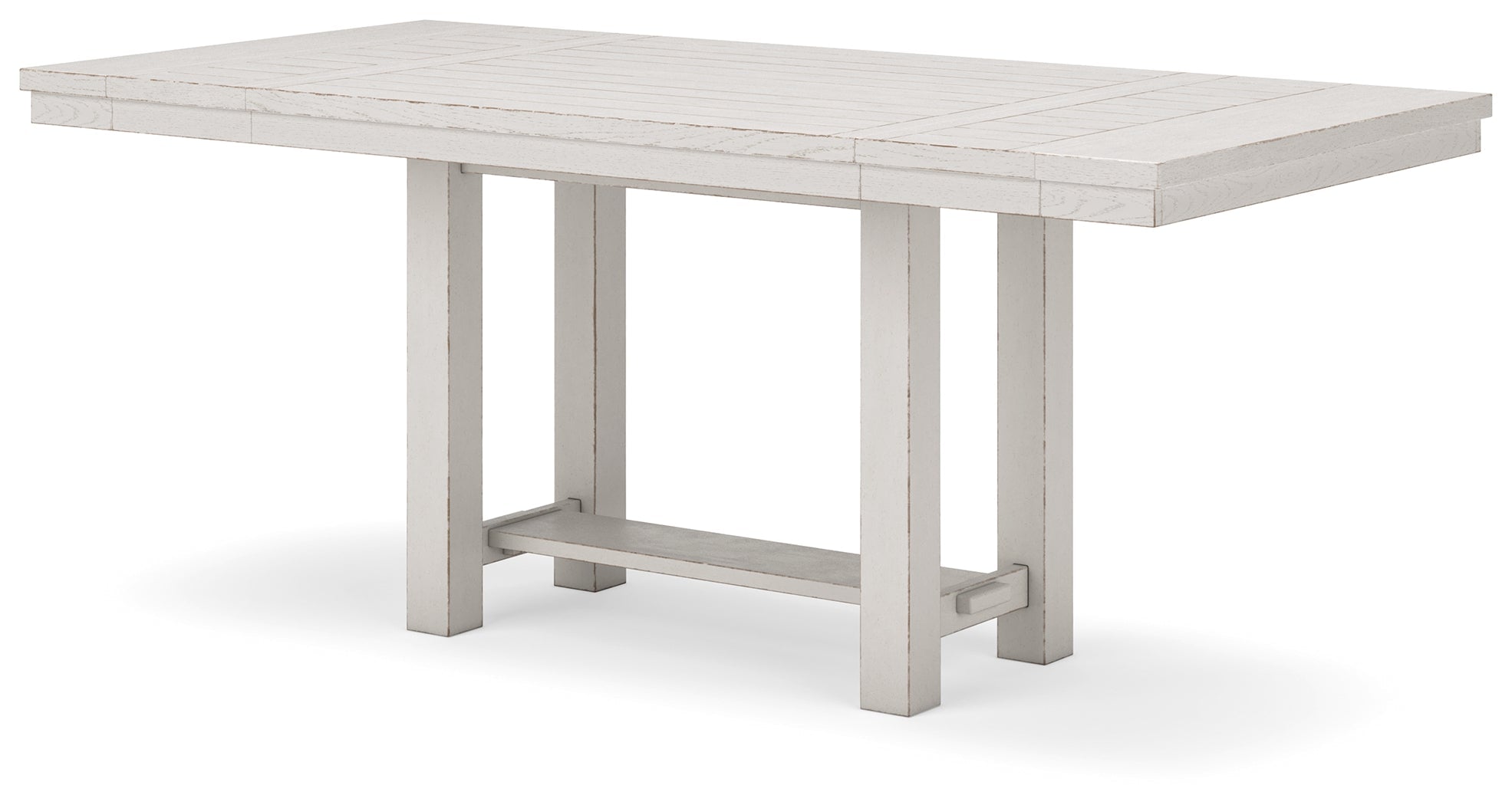 Robbinsdale Counter Height Dining Table w/6 Barstools & Bench and Server, Antique White