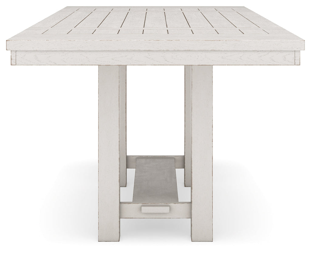 Robbinsdale Counter Height Dining Table and 4 Barstools and Bench, Antique White