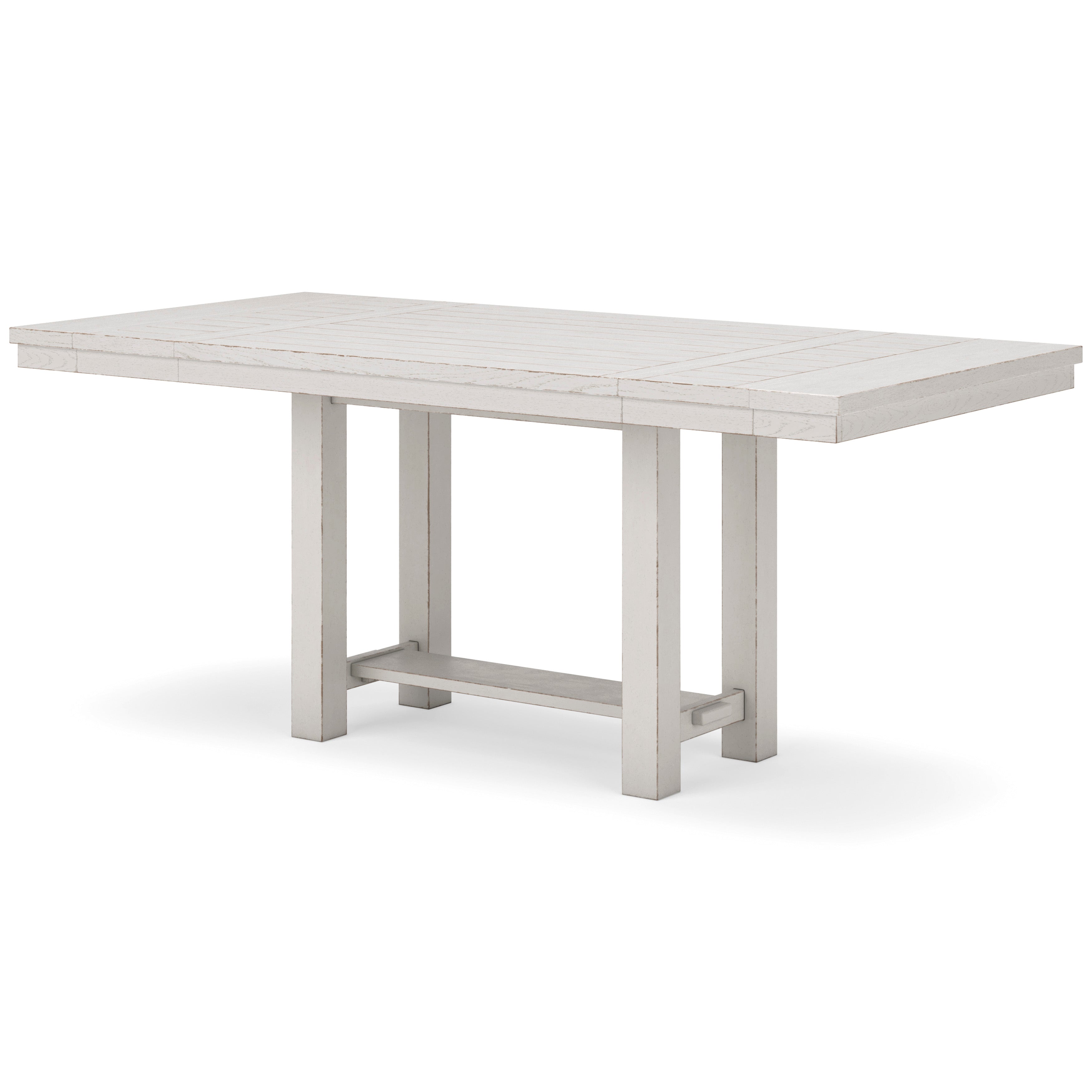 Robbinsdale Antique White Counter Height Dining Table and 8 Barstools