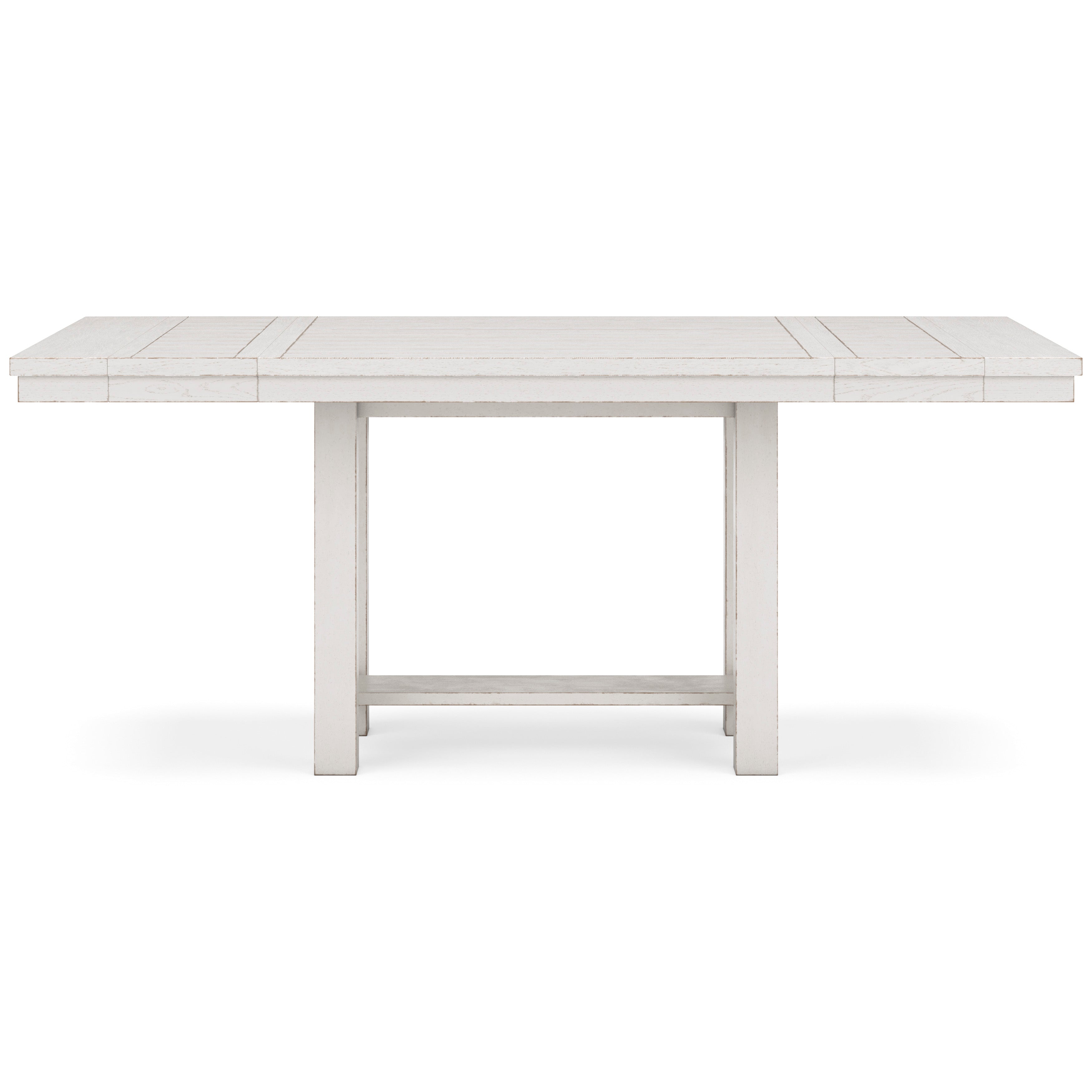 Robbinsdale Antique White Counter Height Dining Table and 8 Barstools