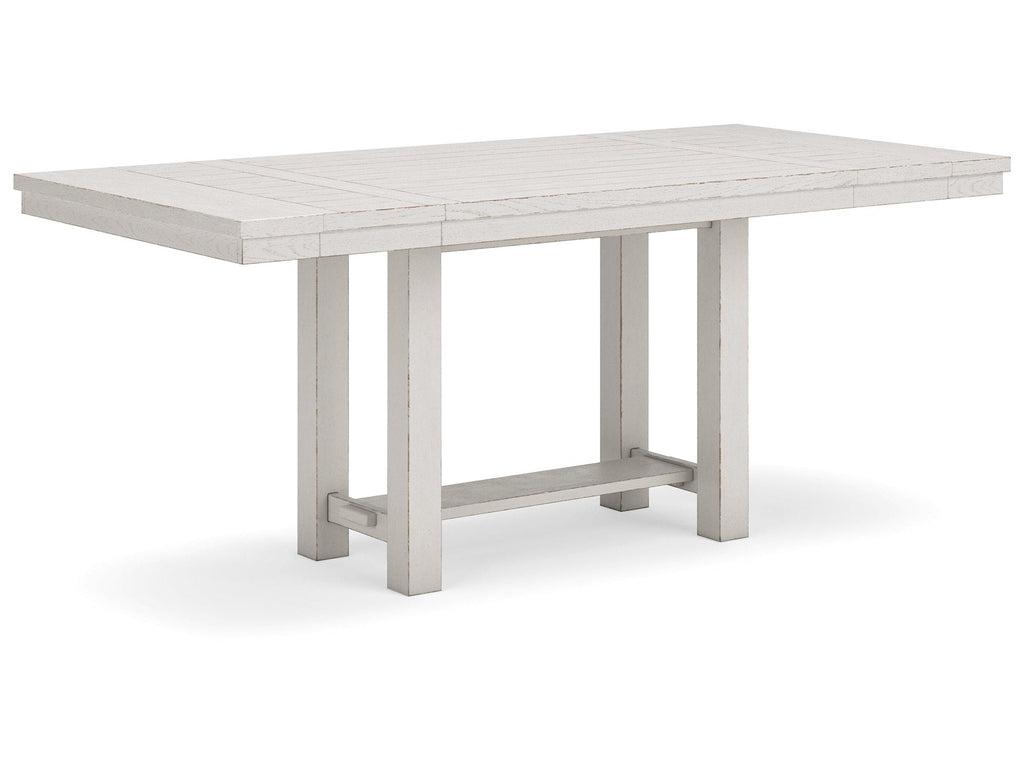 Robbinsdale Antique White Counter Height Extension Dining Room Table