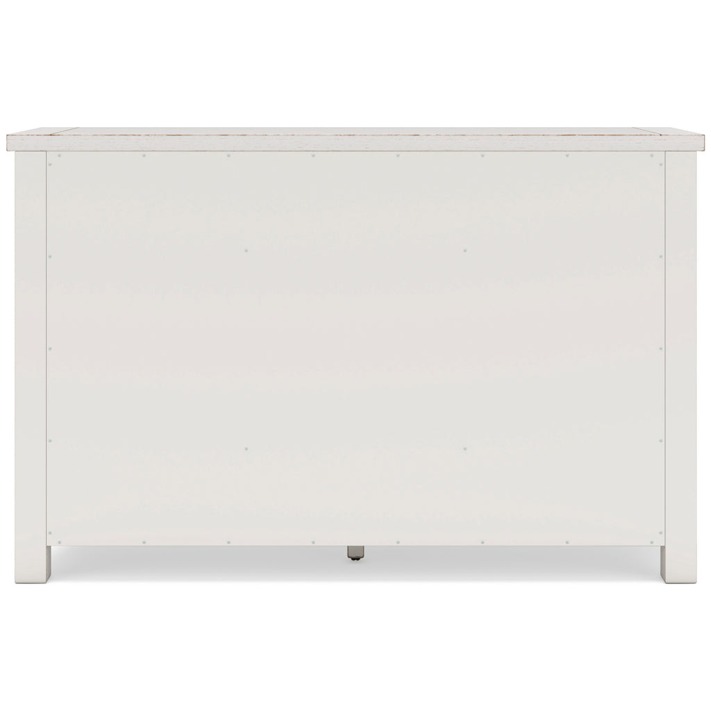 Robbinsdale Counter Height Dining Table w/6 Barstools & Bench and Server, Antique White