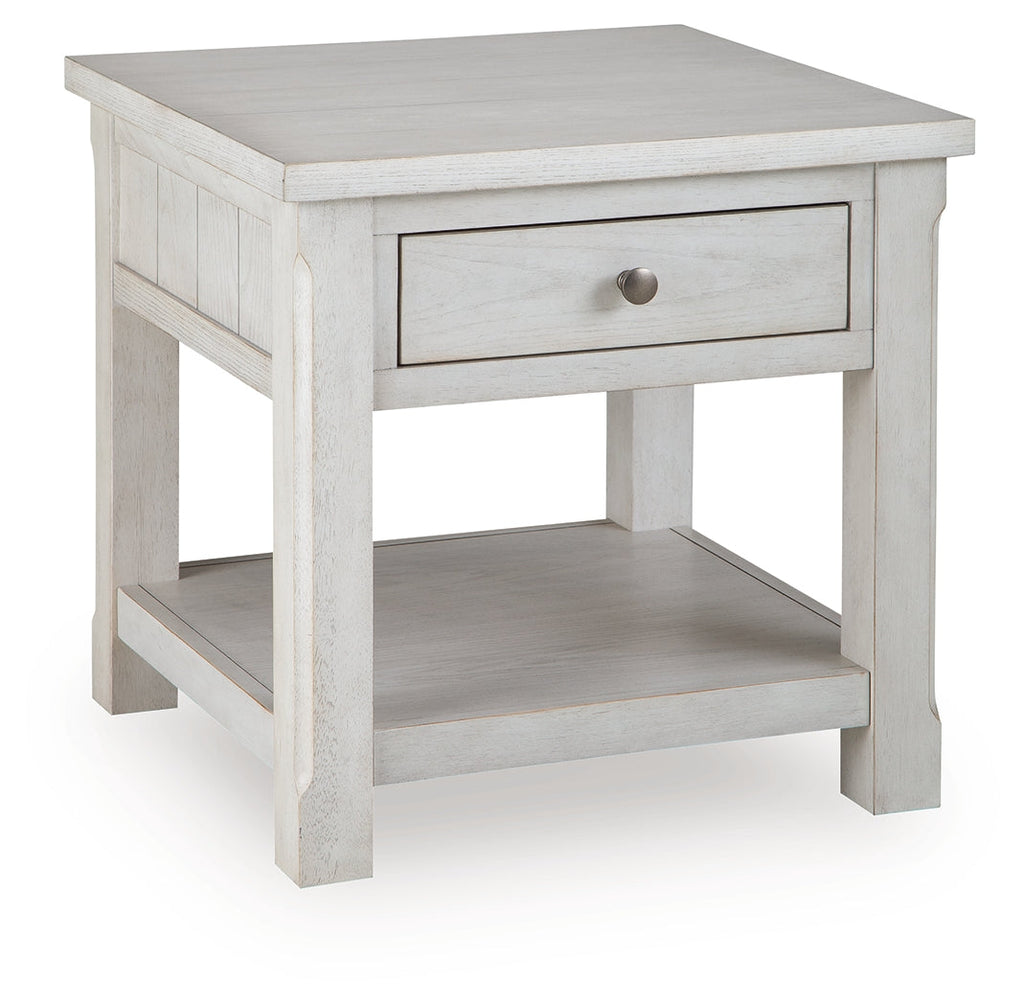 Robbinsdale Antique White End Table