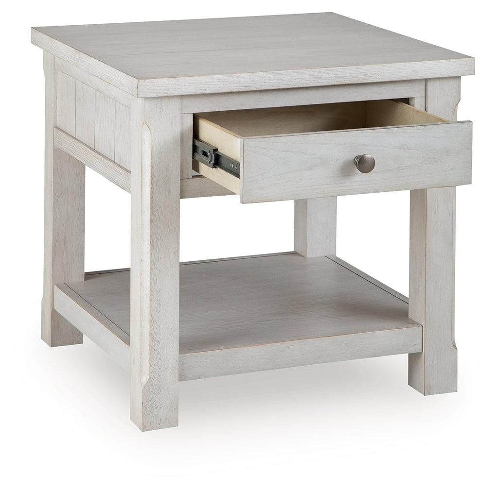 Robbinsdale Antique White End Table