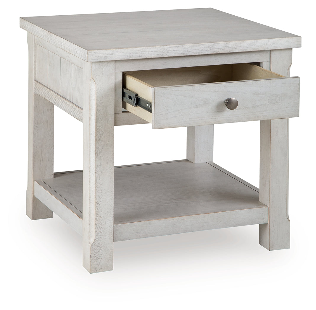 Robbinsdale Antique White End Table
