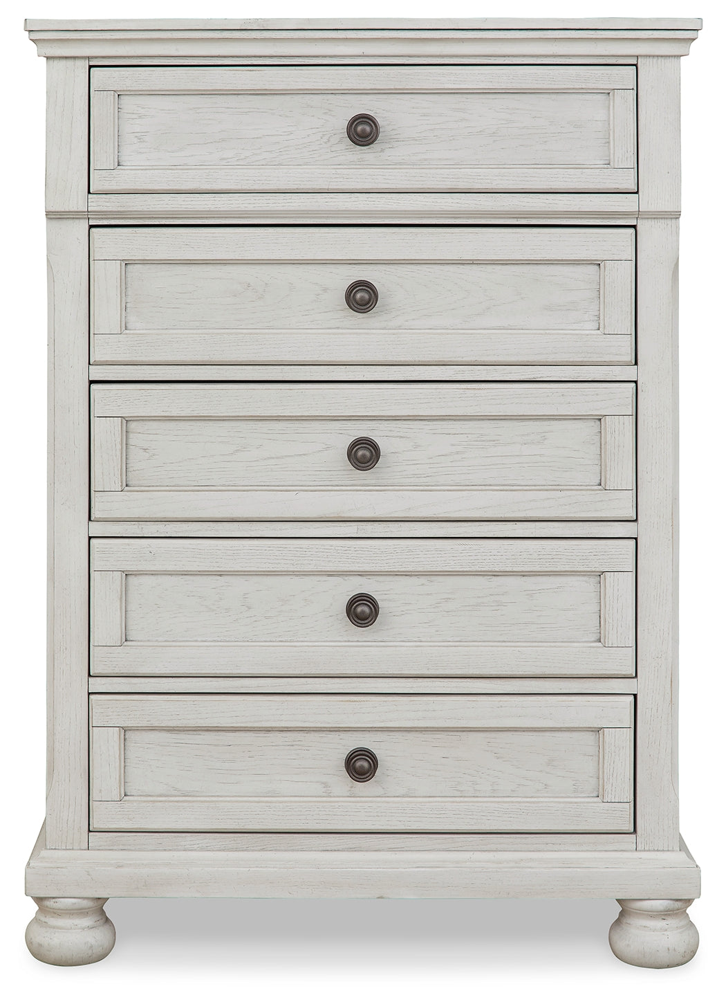 Robbinsdale Full Sleigh Storage Bed, Chest and Nightstand, Antique White