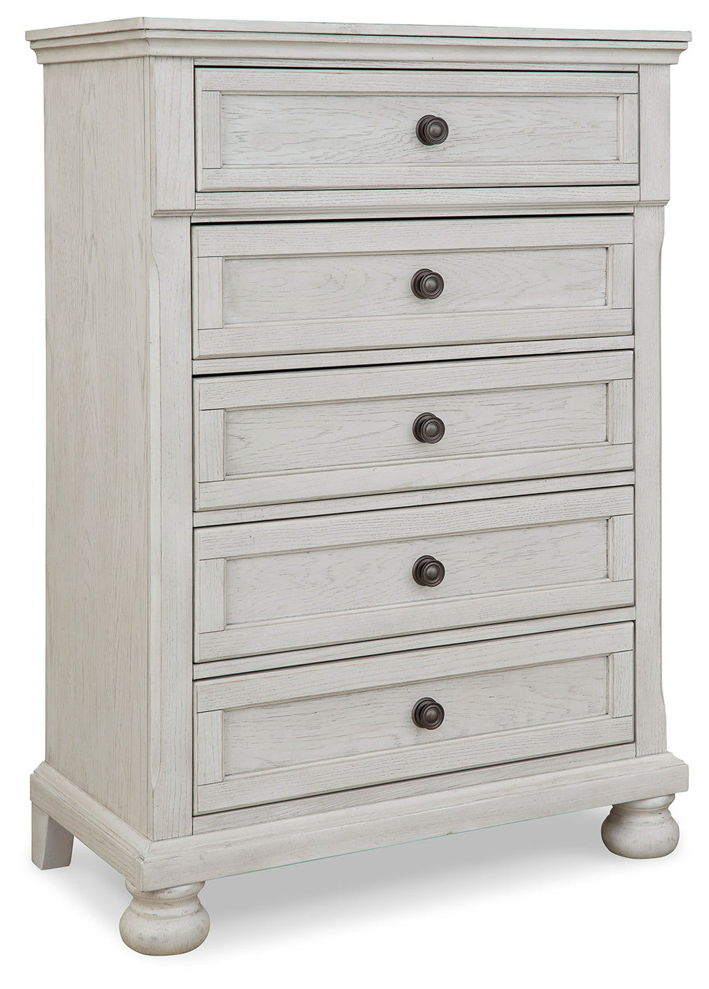 Robbinsdale Full Storage Sleigh Bedroom Set, Antique White
