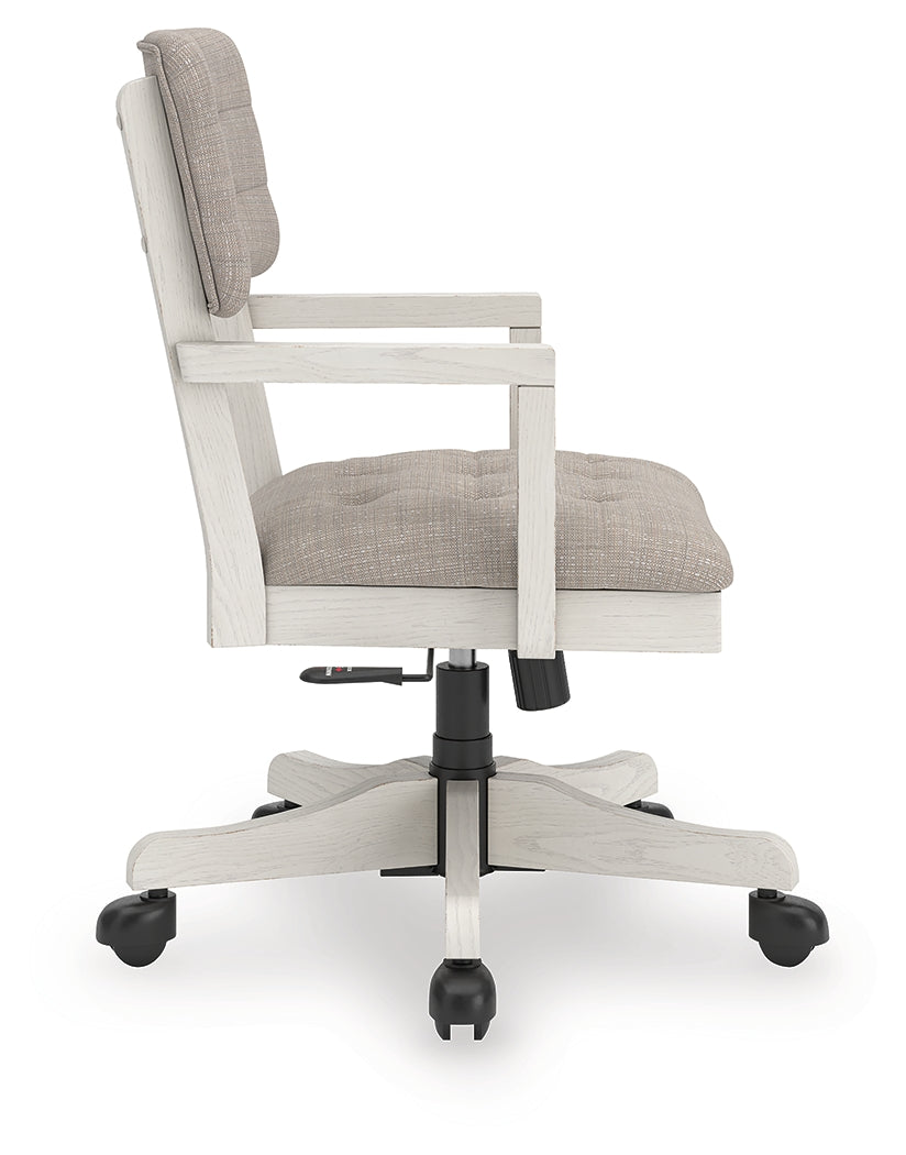 Robbinsdale Antique White Home Office Desk Chair (1/CN)